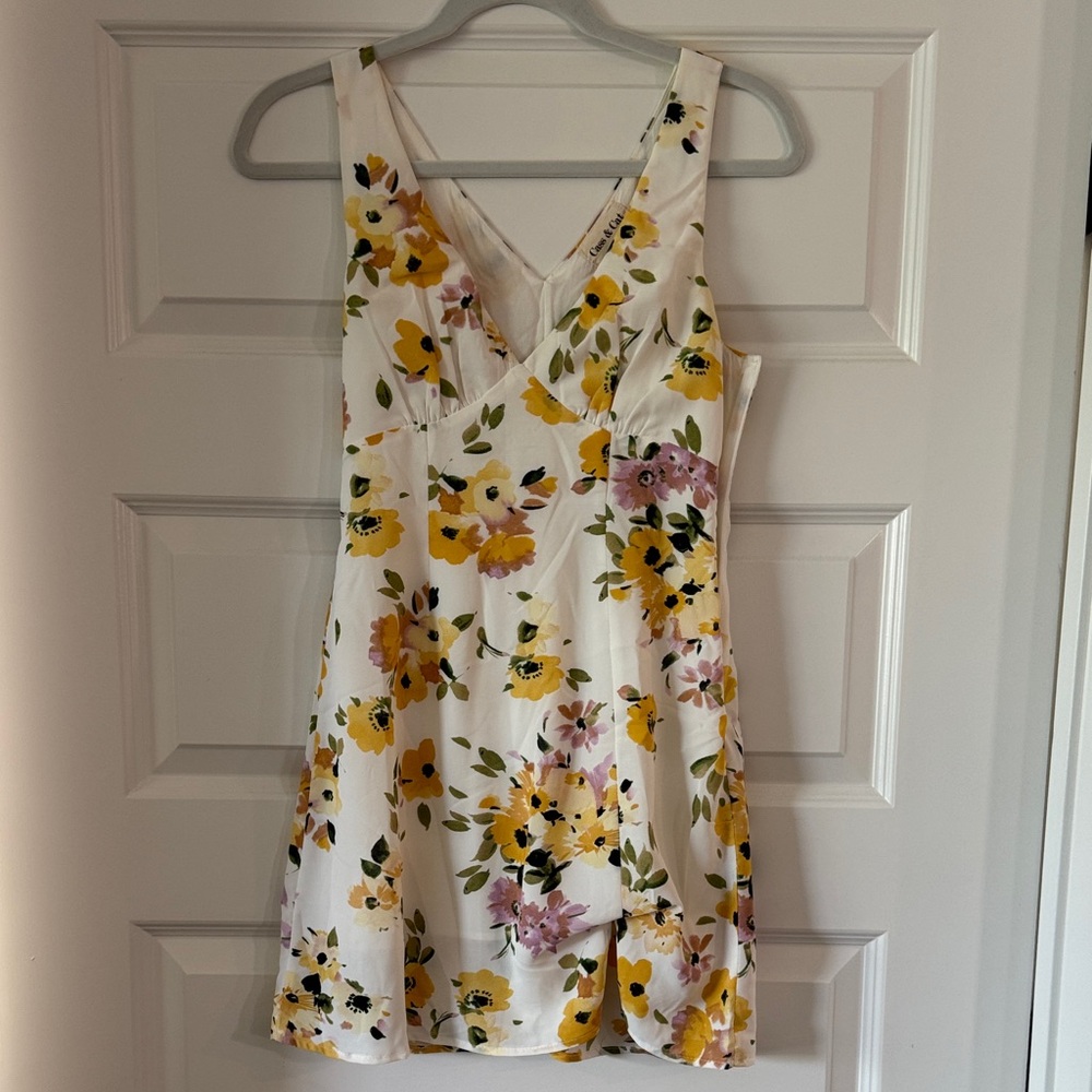 Hello Molly Floral V-Neck Mini Dress